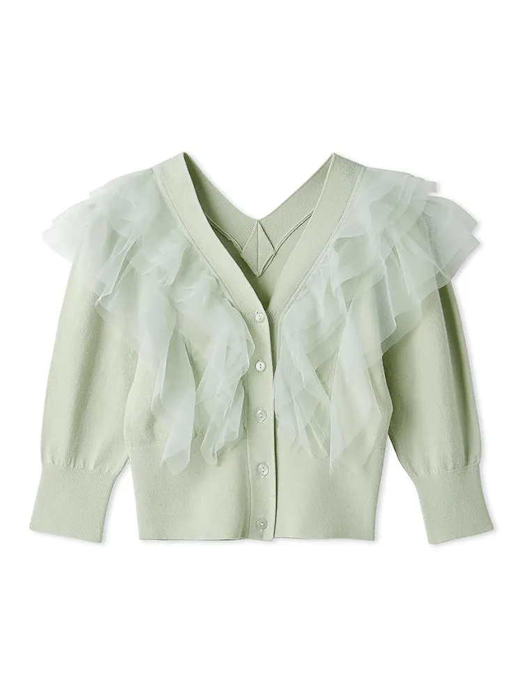 Amazon | [スナイデル] Susチュールチュールフリルニットプル