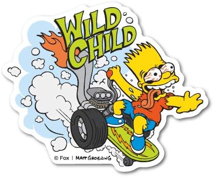 Amazon ザ シンプソンズ ステッカー バート Wild Child Lcs798 The Simpsons グッズ シール ステッカー おもちゃ