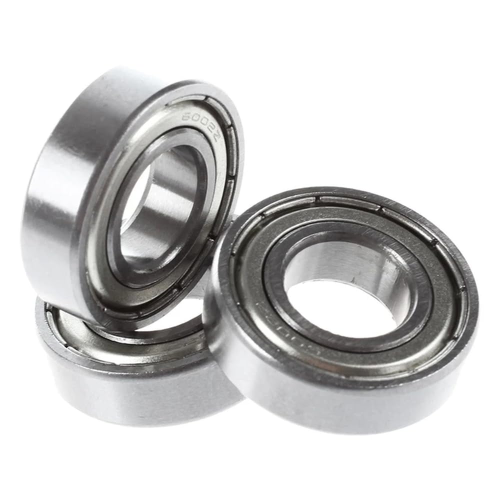 Roulements à billes métalliques blindés 6002Z 15 X 32 X 9 Mm compatibles avec diverses applications paquet de 50 argent