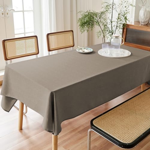 Image of AUSSPVOCT Textured Table Cloth Rectangle 52x70 Inch for Home Kitchen Decor