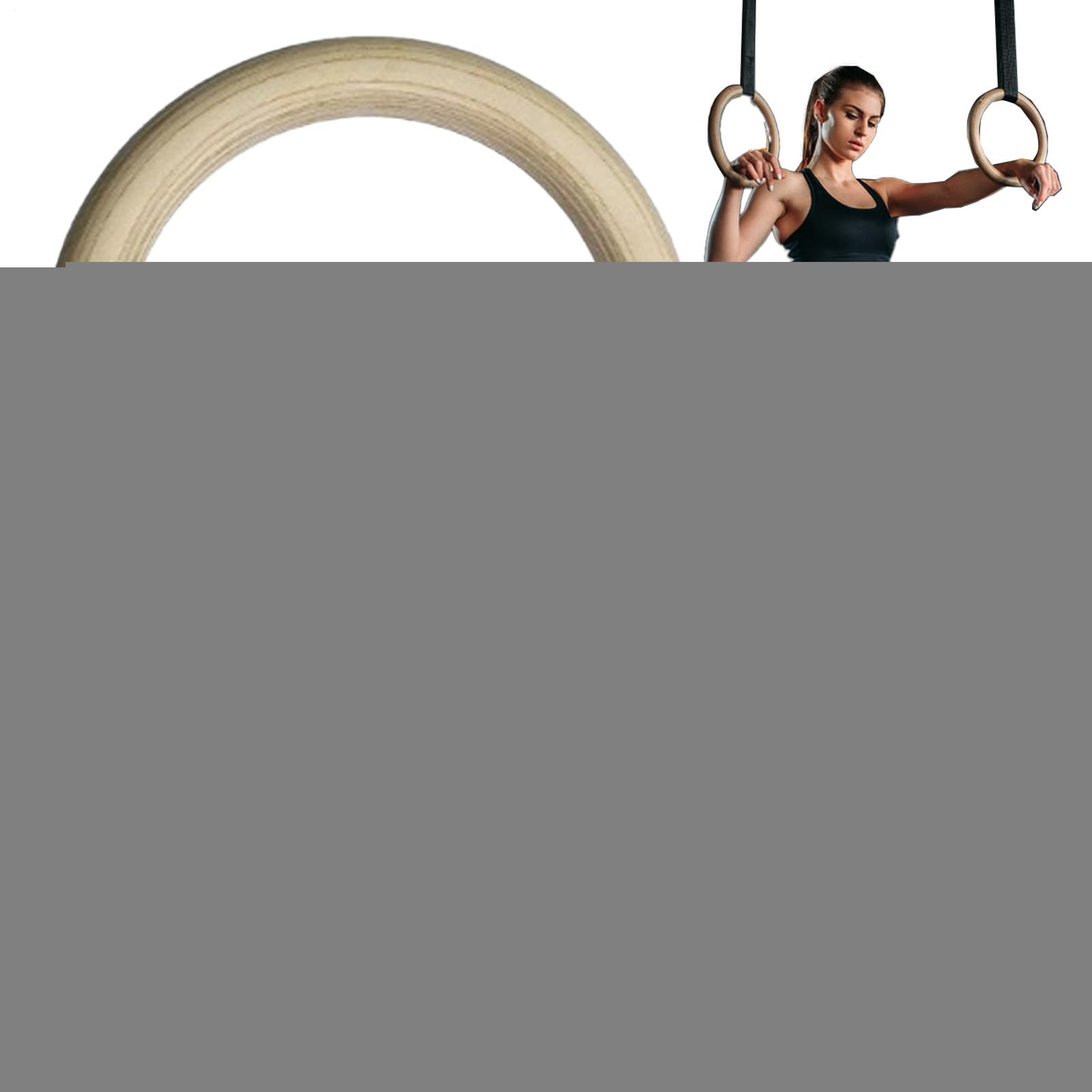 Pierścienie gimnastyczne z paskami – regulowane domowe wyposażenie fitness pierścienie fitness, sprzęt gimnastyczny do ćwiczeń z klamrami do treningu na świeżym powietrzu w domu