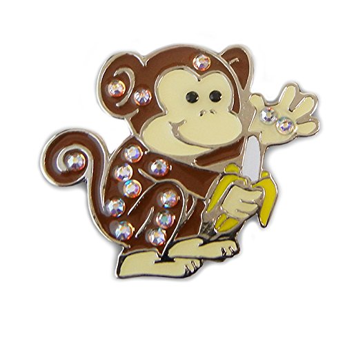 Navika Monkey Swarovski Crystal Ball Marker With Magnetic Hat Clip #TOP21