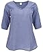 GURU SHOP Leichte Baumwollbluse, Gestreifte Schlupfbluse mit V-Ausschnitt, Blau, Baumwolle, Size:L (40) MI 4 günstig Kaufen-GURU SHOP Leichte Baumwollbluse, Gestreifte Schlupfbluse mit V-Ausschnitt, Blau, Baumwolle, Size:L (40)
