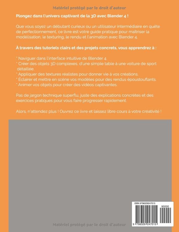 Apprendre la 3D avec Blender : manuel de modélisation pour niveau intermédiaire - 3