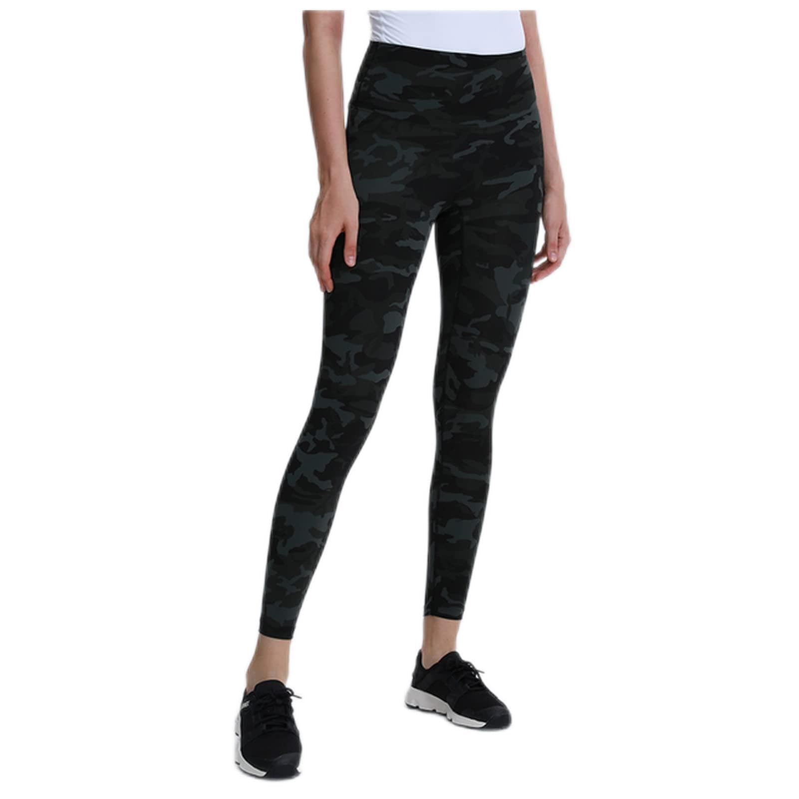 Polainas Impermeables Real altura de alto (12,5 cm) + Sin costura frontal Entrenamiento Deporte Pantalones Yoga Pantalones Legging Mujeres Desnudos Gimnasio Fitness Leggings Polainas Trail Running ( C