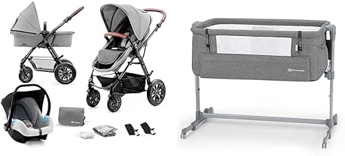 Kinderkraft MOOV Poussette Canne 3 en 1, Trio, Landau Bébé,