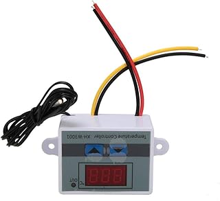 Temperature Controller, XH-W3001 Digital LED Temperature Controller Thermostat Switch with Waterproof Sensor Probe (24V 240W)