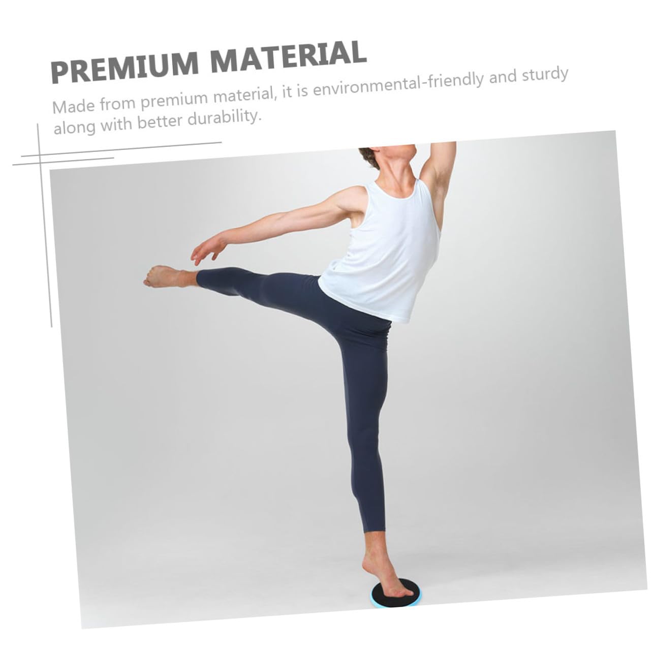 Sosoport Planche Tournante Améliore L'Équilibre pour Danseurs en Nylon Bleu de Ballet et Réduit la Friction, pour Yoga et Exercices d'Équilibre