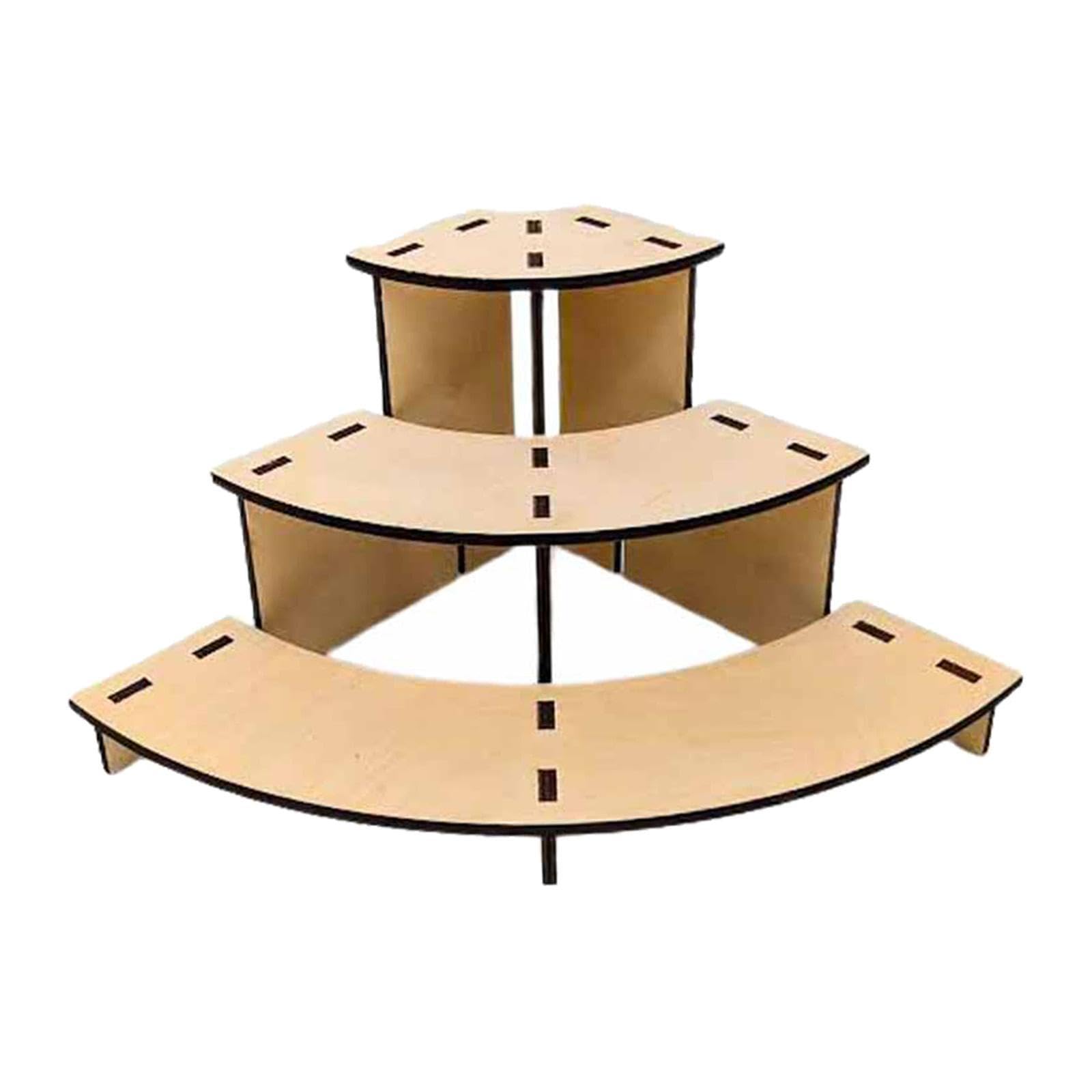 Baoblaze 3-stufiger Tisch-Ausstellungsständer für den Einzelhandel, Ausstellungsständerhalter, Eckregal für Messen, Bauernmärkte, Sammlungen, Theken, Tassen