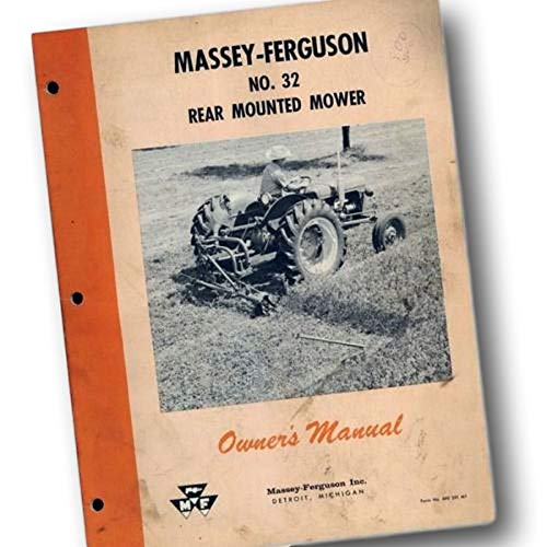 Massey Ferguson No. 32 Mower Operators Manual – Bar Sickle Guard – Peaceful Creek Print - View #2