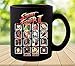 Street Fighter Player Select Tasse à café en porcelaine pour thé, cacao et boissons chaudes 325 ml