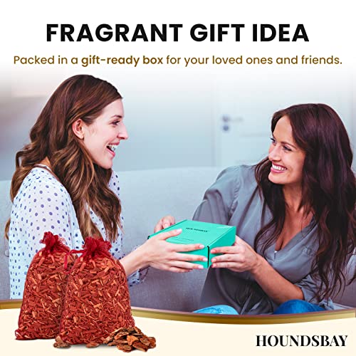 HOUNDSBAY Sacos De Sachê De Cedro, Sachês Perfumados Totalmente Recheados Com Ganchos De Cabide, Per