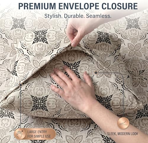 Image of VAS COLLECTIONS Cotton Pillow Cover Set of 2 (17x27 Inches) | Ultra Soft Breathable Pillow Cases for Bed | Skin Friendly, Fade Resistant & Comfortable Pillow Covers for Bedroom Decor (Dark Grey)