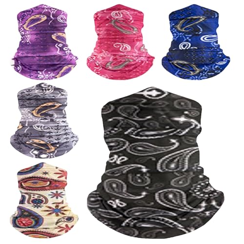 Image of Pack Neck Gaiters Tube UV Face Mask Bandana Balaclava Shiesty Magic Scarf Headwear Headbands Wraps for Women Men