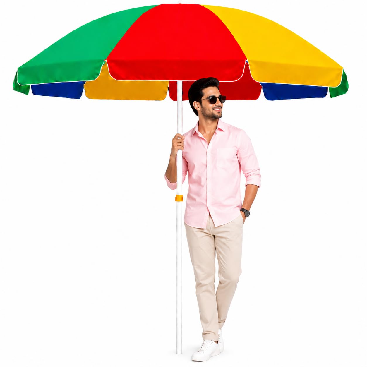 Garden Umbrella 7FT Outdoor Shade Outdoor Umbrella Garden Umbrella Courtyard Use Sun Shade Home Garden Use Lawn Use Garden Use (Multicolor)-image-29