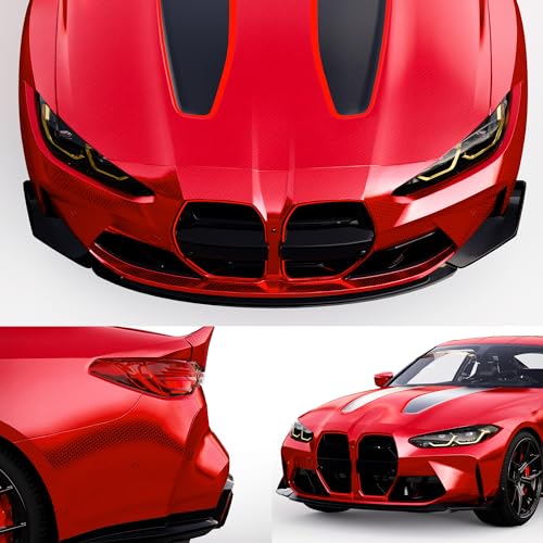 Image of Lypumso Plating Chrome Red Vinyl Wrap Film, Mirror-Like Gloss Finish for Car, Motorcycle | Easy DIY Install & Air Release | Removable No Residue 1ft x 10ft