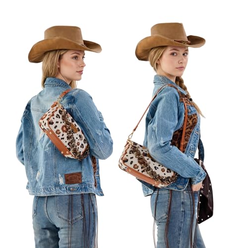 Bolso pequeño de hombro Wrangler estampado de leopardo miniatura 2