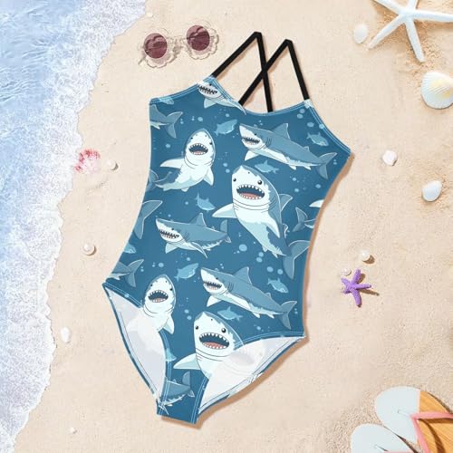 Image of Girls One Pieces Swimsuit Cute Beach Swimwear with Adjustable Strap 3-10 Years