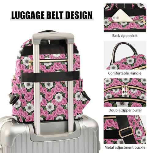 Mochila estampada llamativo estampado animal múltiples bolsillos S 4