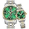 OLEVS Couple Pair Watch Automatic for Men and Women His and Hers Watches Set Gifts Mechanical Self-Winding Tourbillon…