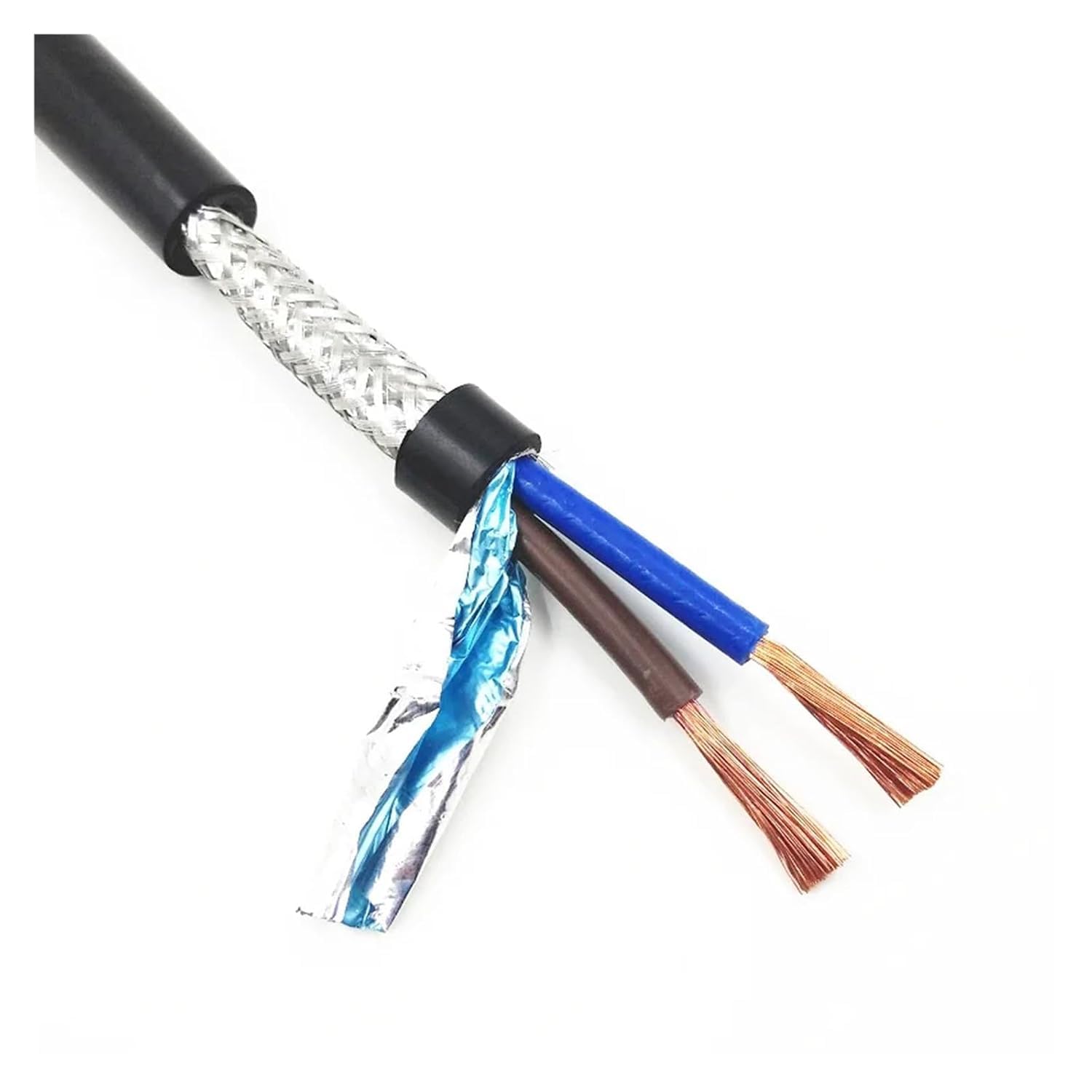 Ekranowany kabel sygnałowy RVVP z PVC, miedziany
