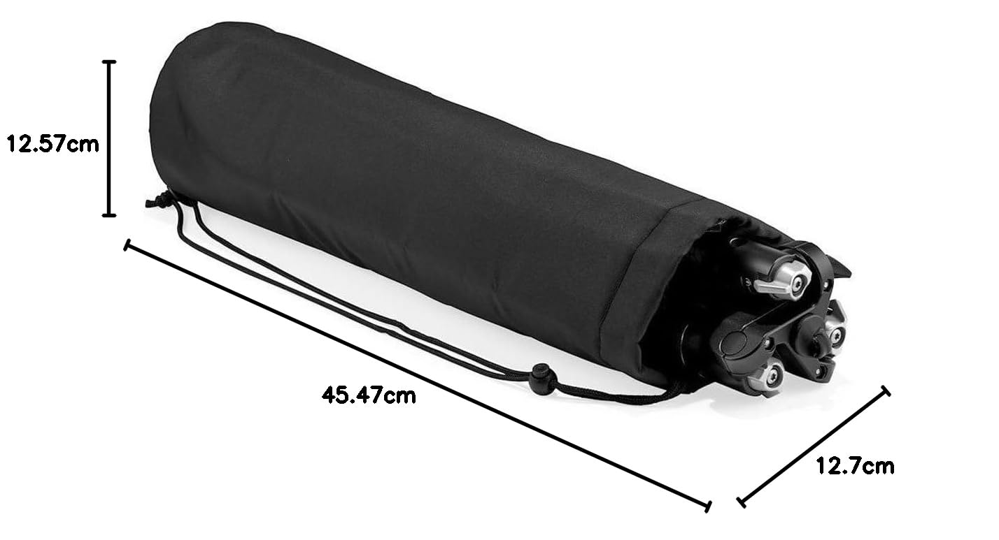 Manfrotto Element MII - Trípode de Aluminio de 4 Secciones con Cabeza esférica, Color Negro