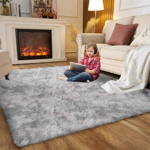 Tapetes Para Baño, Home Calore - Alfombra Salon Grandes Shaggy Antideslizante Super Suave Pelo Largo Fluffy Alfombra Adecuado para la Decoración de Salas de Estar y Dormitorios...