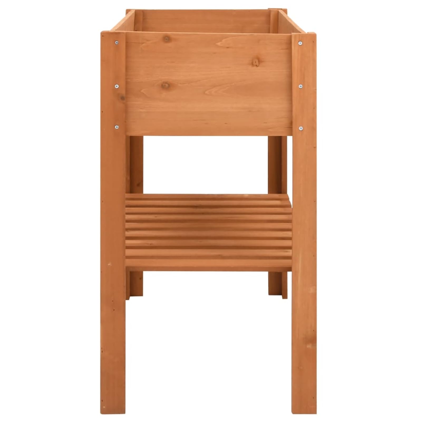 Homgoday Macetero de madera de 88 x 43 x 80 cm, maceta de jardín para exteriores, maceta para patio, terraza, patio trasero y césped, decoración de jardín, cama de hierbas vegetales