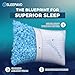 Sleepavo Adjustable Shredded Memory Foam Pillows Queen Size Set of 2 - Extra Soft Cooling Bed Pillows for Sleeping - Back, Stomach, Firm Side Sleeper, Comfy Cool - 2 Pack Best Sleepy High Loft Pillow
