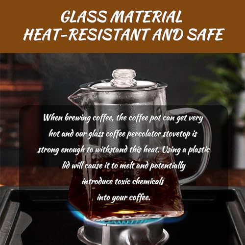 Ahuliao HS-BLG Coffee Percolator Pot Glass Knob Top Replacement thumb #4