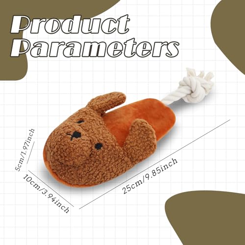 Juguete mordible para perros en forma de zapatilla, Andiker miniatura 2