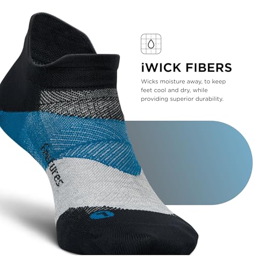 Image of Feetures Elite Light Cushion Mini Crew Sock - Sport Sock with Targeted Compression