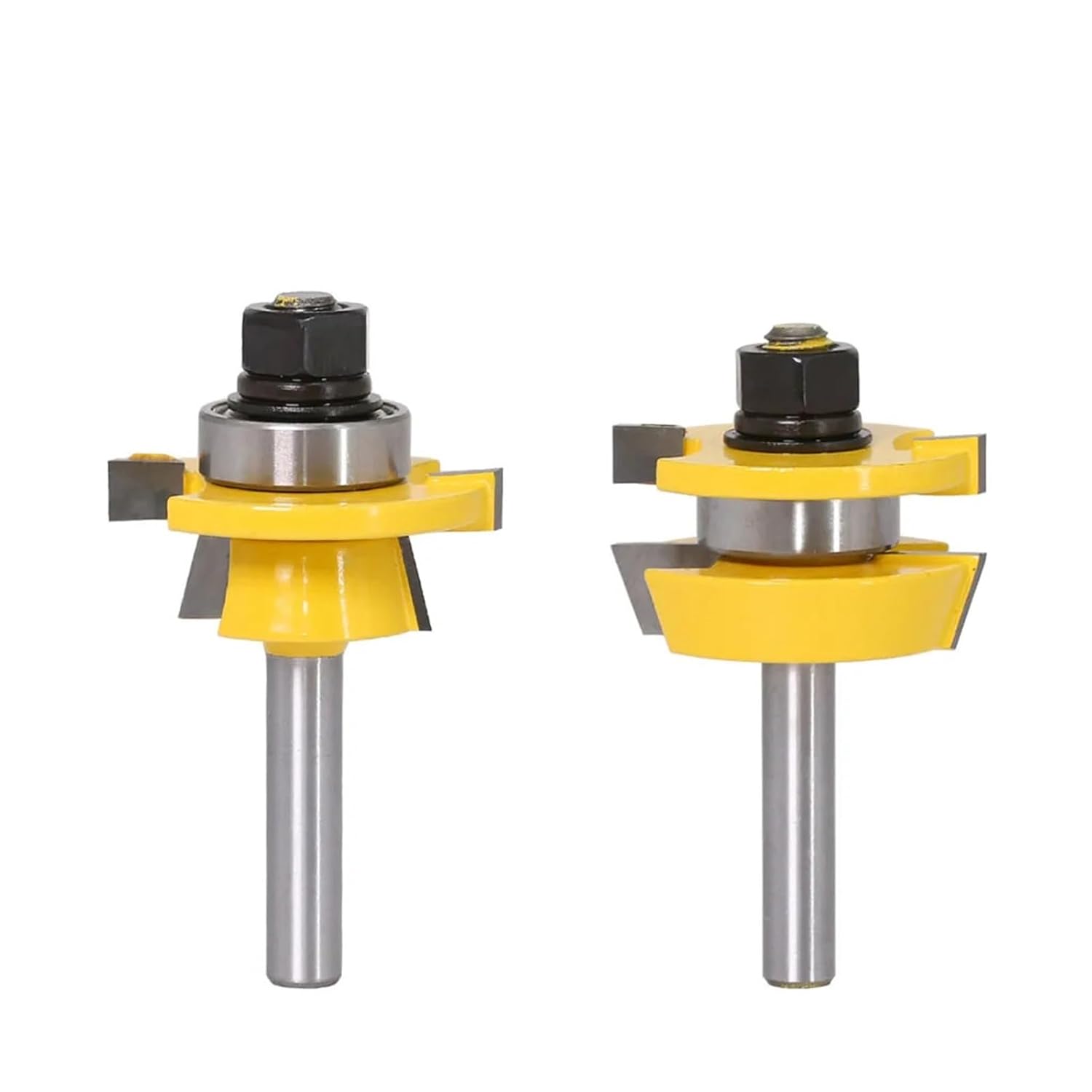2pcs Router Bit Set 8" Shank Door Knife Woodworking Cutter for Tools
