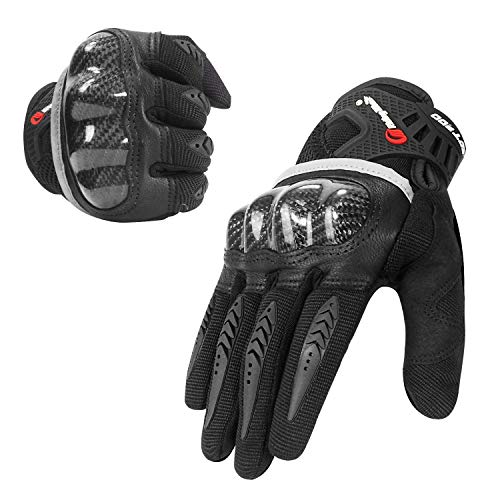 Seektop Motorcycle Gloves for Men, Touchscreen Full Finger Powersports Gloves
