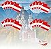 20 Pack Austria Flags Austrian Stick Flag Small Mini Handheld Flags with 12.6inch Wooden Poles for National Day,World Cup,Sports Events, Party Decorations (5×8 Inches)