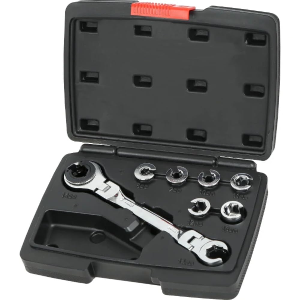Neilsen CT7313 7 in 1 Ratcheting Flexi Head Flare Nut Wrench 14mm