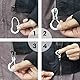 Daily Treasures Knopfhaken- und Reißverschlussziehhilfe mit 8 Stück Reißverschlussziehern, Knopfverschluss Einhandknopfhilfen, Knopfhilfe mit rutschfestem gerippten Griff für Senioren und Behinderte