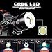 COB Head Lamp USB Rechargeable Work Light-Bright 6000 Lumen 2 Function Merge(COB&Spot Light),10 Hours Long Lasting.Xtreme Bright 9oz IPX4 Waterproof Zoomable 18650 Headlamp Led Flashlight