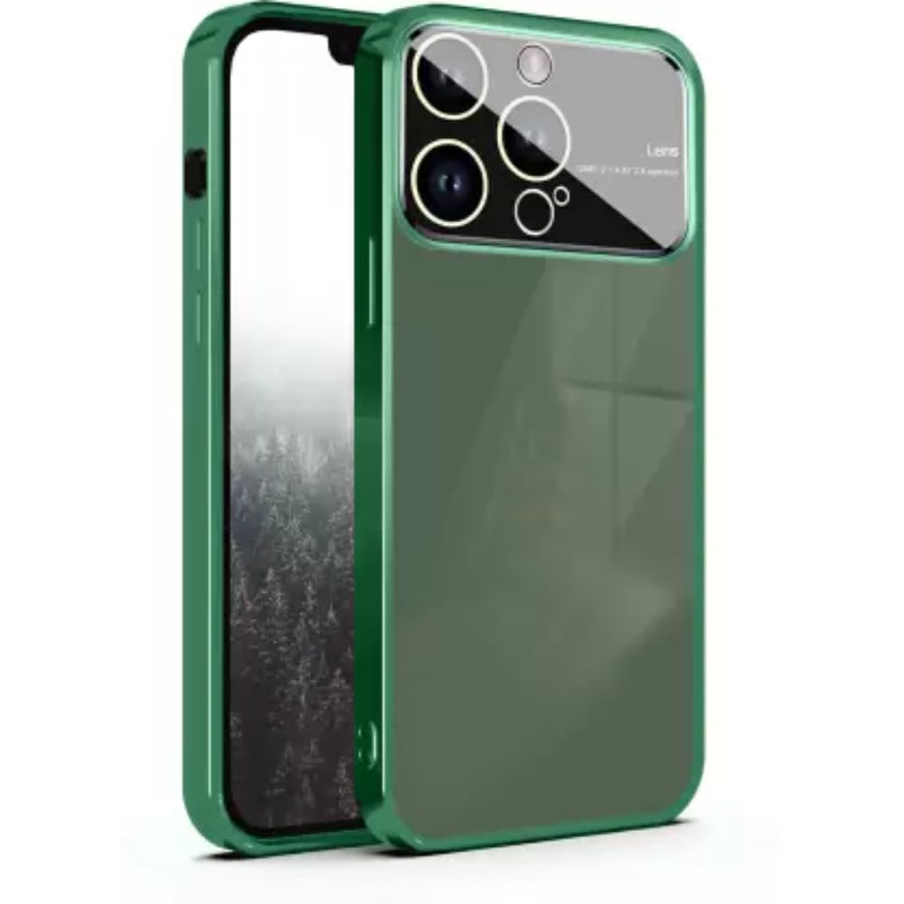 Wraklin Colored Frame Back Cover for Apple iPhone 11 Transparent Large Window Camera Protection Soft Case Compatible with Apple iPhone 11 (Silicone, Green)