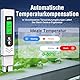 Shiptree PH Messgerät Hochpräzision (± 0.01), Water Tester, pH Wert Messgerät Pool mit Blau Hinterleuchtetem LCD-Display & Automatischer Temperaturkompensation,für Trinkwasser/Poolwasseranalyse,Weiß