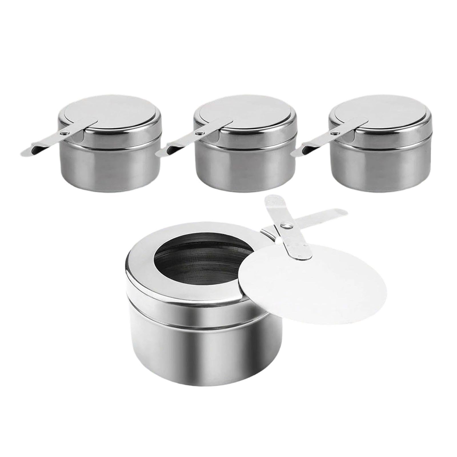 4 Supporti Acciaio Inox per Scaldavivande