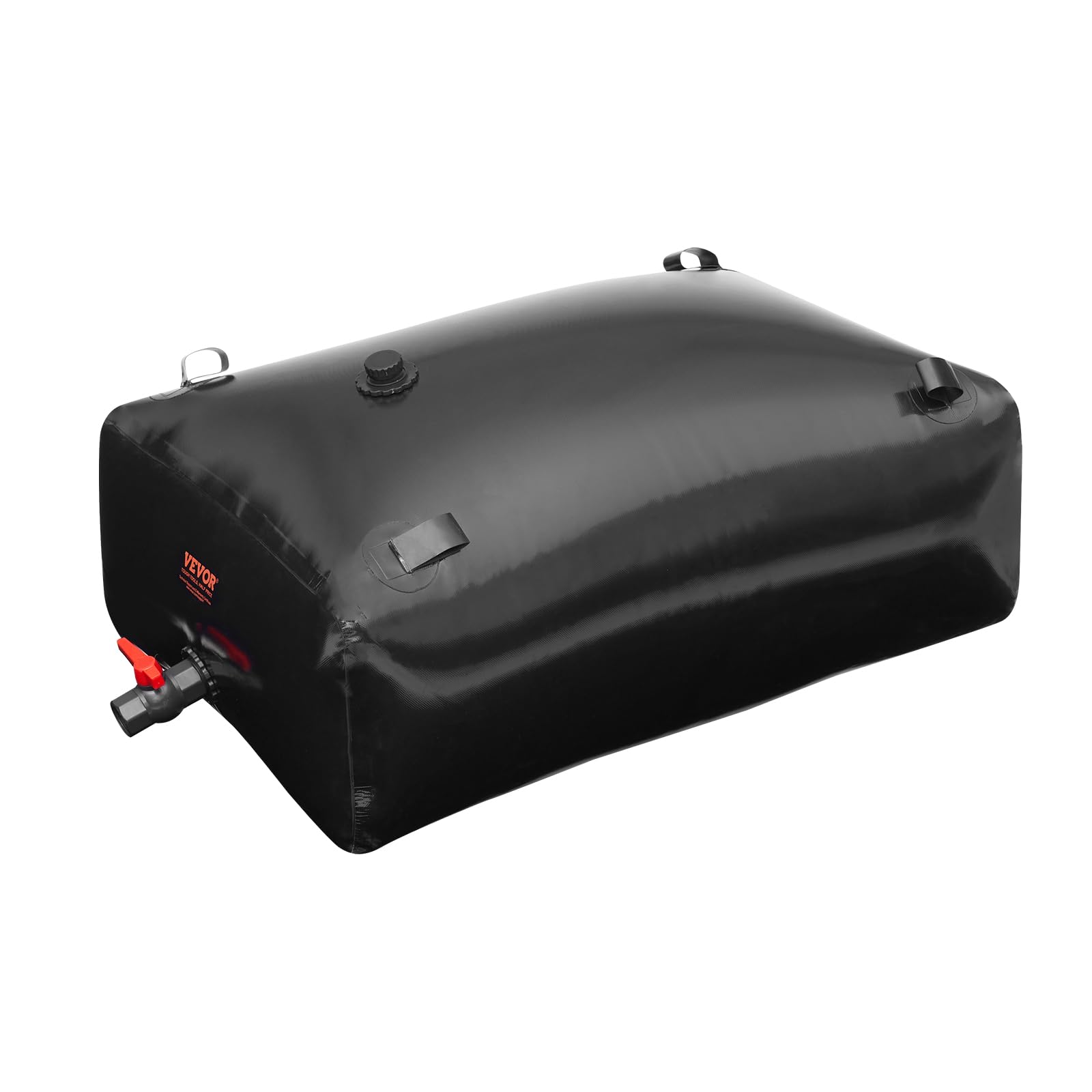 VEVOR Wasserblasen Aufbewahrungsbehälter 330 L, Wohnmobil-Wassertank, 1000D PVC faltbare Wasserspeicherbehälter, weicher Wasserbeutel, tragbare Wasserblase, Brandschutz, Camping, Notfall, Schwarz