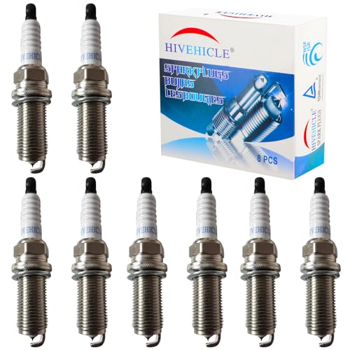 HiVehicle V7449 bougies laser iridium remplacement OE (8 unités)