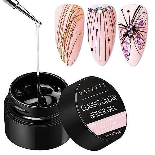 Makartt 3D Spider Gel for Nail Art: Elastic Gel Polish for Drawing &amp; Lines