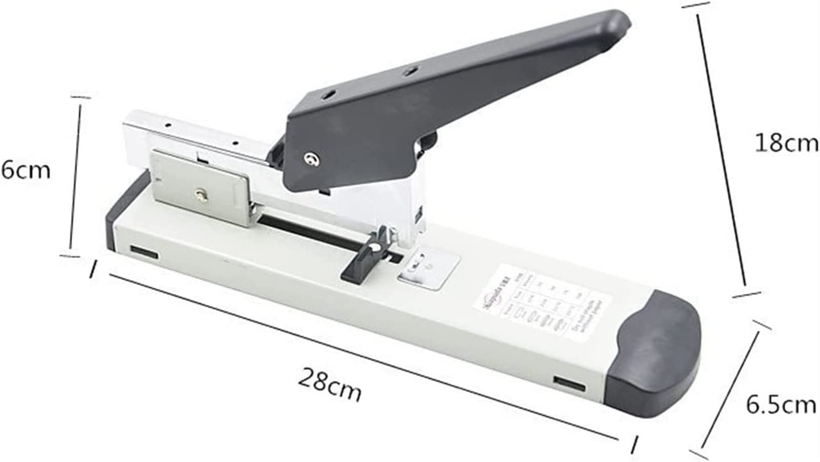 Cucitrice Cucitrici da scrivania, Include graffette, Strumento da scrivania for rilegatura in metallo pesante for ufficio scolastico Capacità 120 fogli Ufficio casa (Color : White)