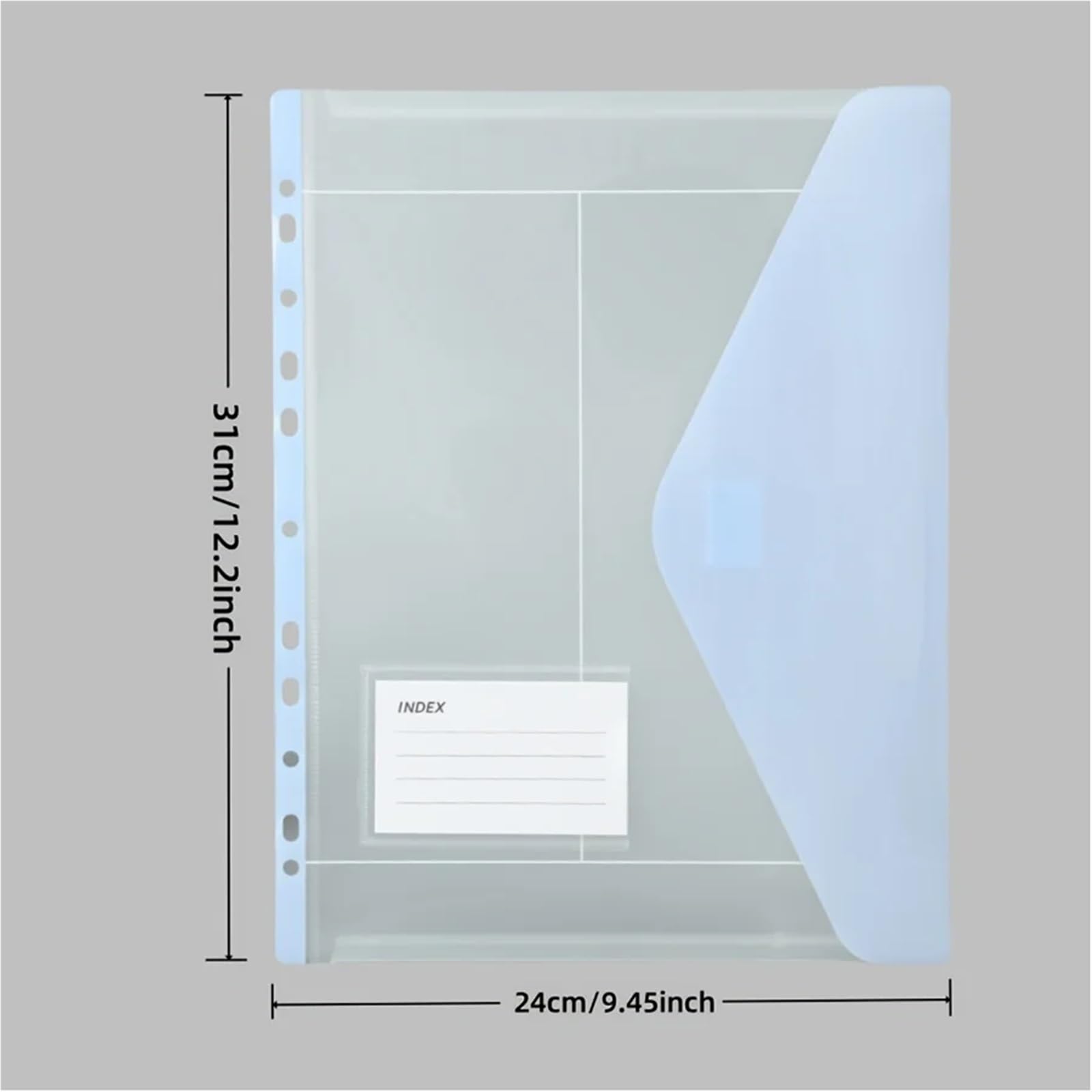 Schnellhefter 1/3/6 Set x 6 Stück, erweiterbar, A4, lose Blätter, 11 Löcher, seitliche Öffnung, geklebt, geeignet für Binde(3 Set)