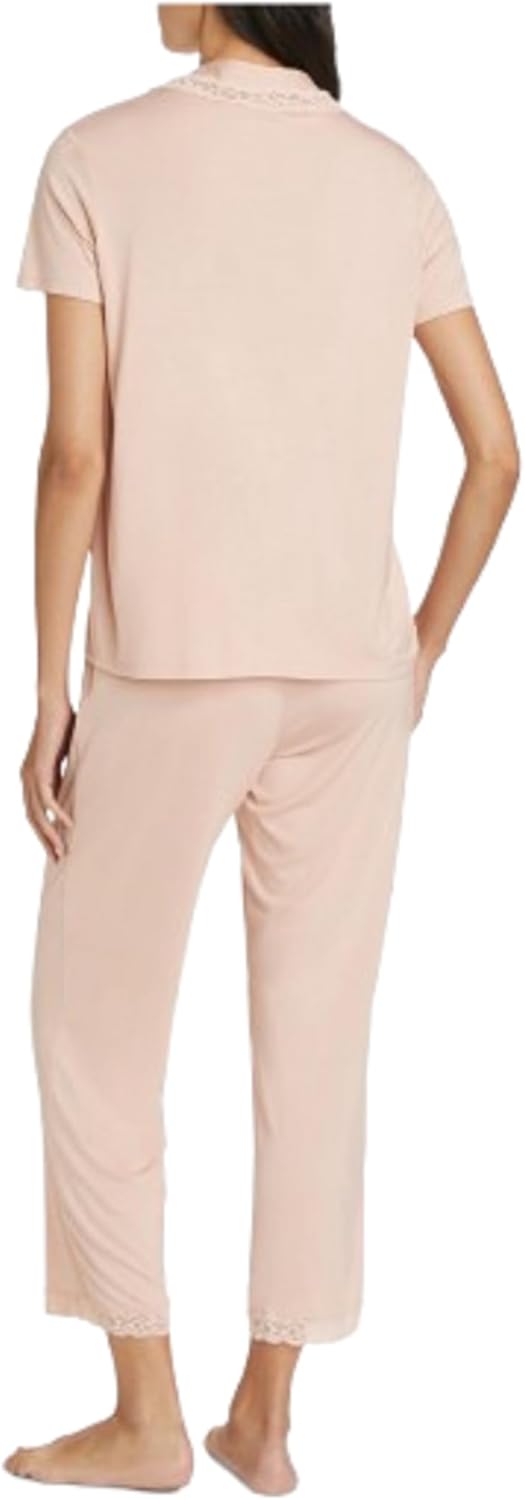 Natori womens Feathers Essentials Notch Pj Set Length: 25/Inseam: 26" - Image 2