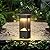 Modern Landscape Path Light With 3000K Warm Light Pathway Lights Outdoor LED Waterproof Bollard Light Black Square Aluminum Post Light Fixture External Lawn Bollard Lantern For Porch Garden Front Yard