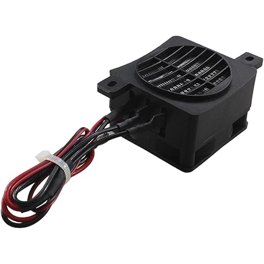 MYADDICTION Heater 24V 12V DC Fan Thermostatic Egg Incubator Heater PTC Fan Heater 24V 120W