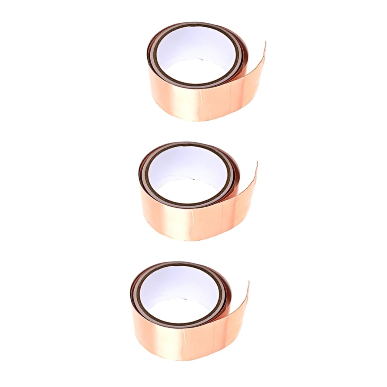 SOLUSTRE 3 Rolls High Heat Foil Tape Conductive Guitar Shielding Tape Noise Shielding Adhesive Roll